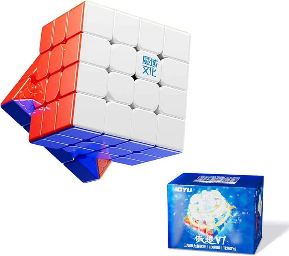 AoSu V7 4×4 Three-Track 160-Magnet speed cube